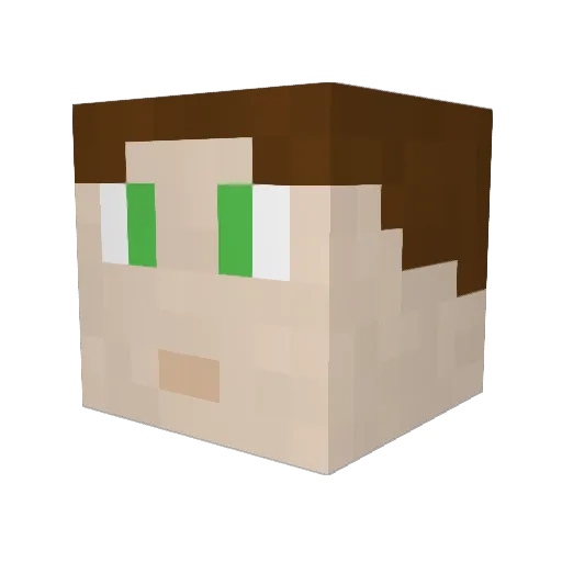 SpyStrandmuchel Minecraft avatar head, 3D render
