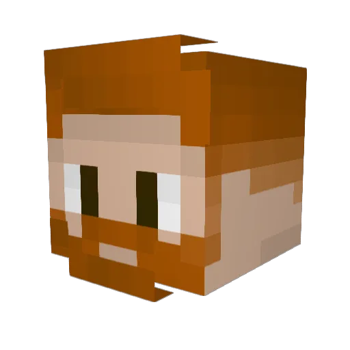 SpyTM Minecraft avatar head, 3D render