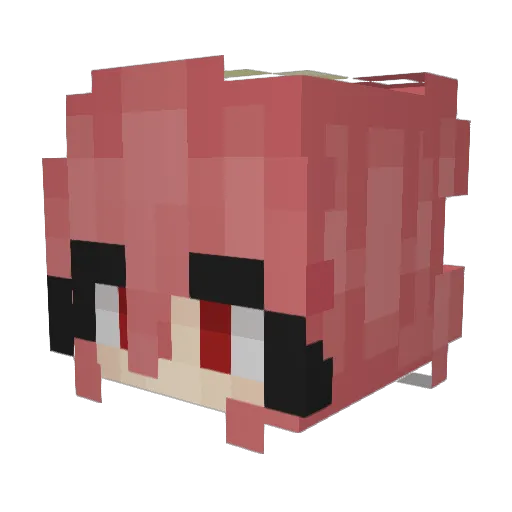 Spy_in_Base Minecraft avatar head, 3D render