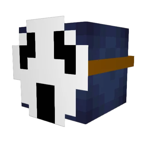 Spy_milk Minecraft avatar head, 3D render