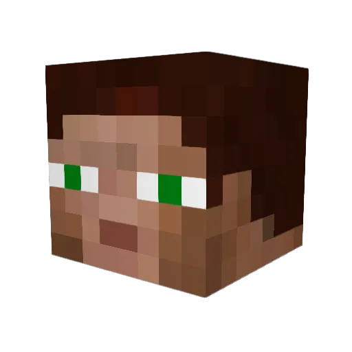 Spyball Minecraft avatar head, 3D render