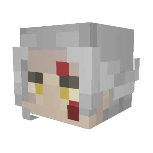 Spyceleaf Minecraft avatar head, 3D render