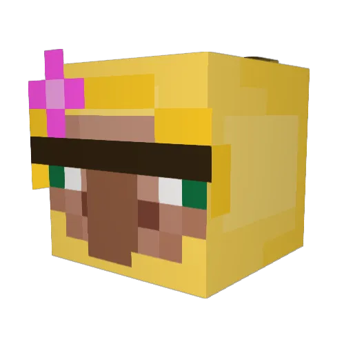 Spycki_E_ Minecraft avatar head, 3D render