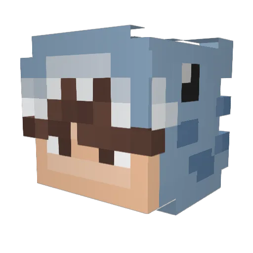 Spyder2804 Minecraft avatar head, 3D render