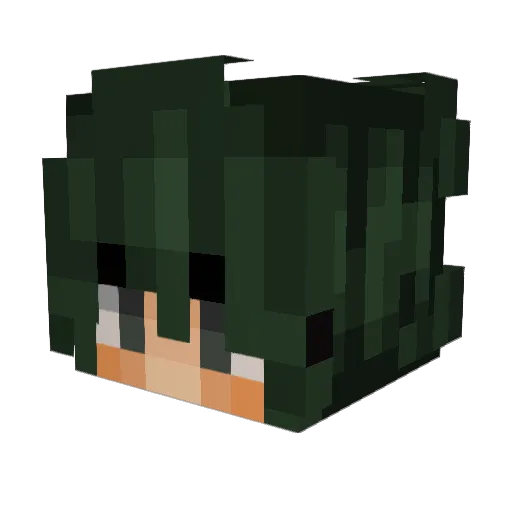 SpyderSphere Minecraft avatar head, 3D render