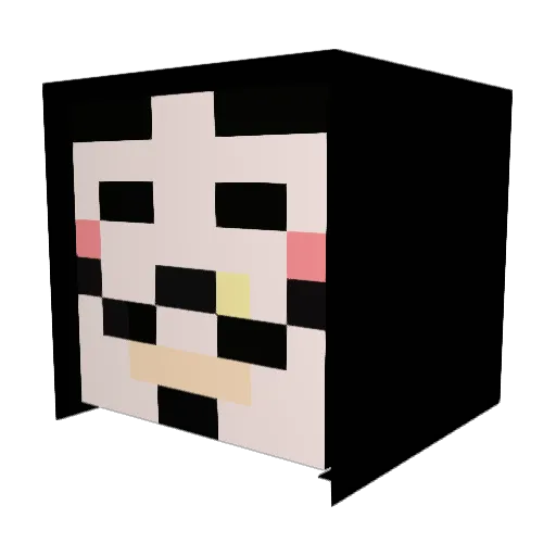 Spyderred Minecraft avatar head, 3D render