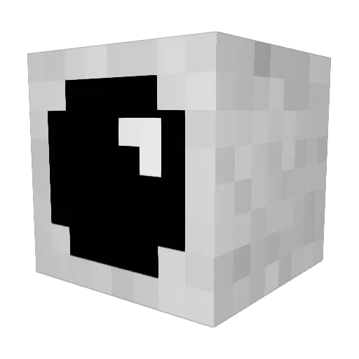 Spyders Minecraft avatar head, 3D render
