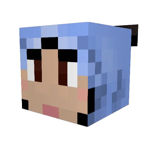 Spydoe Minecraft avatar head, 3D render
