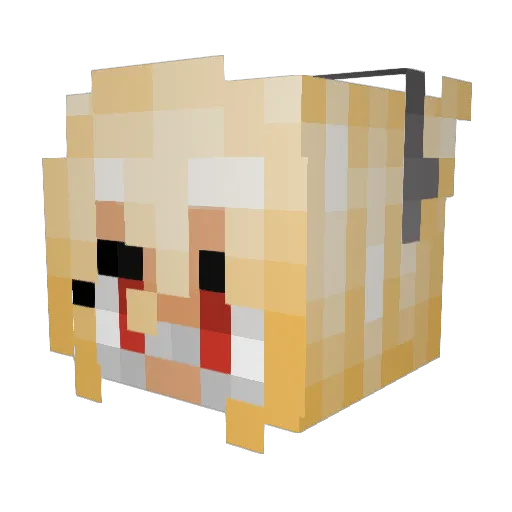 SpygodofMLGsweg Minecraft avatar head, 3D render