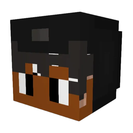 Spyjing Minecraft avatar head, 3D render