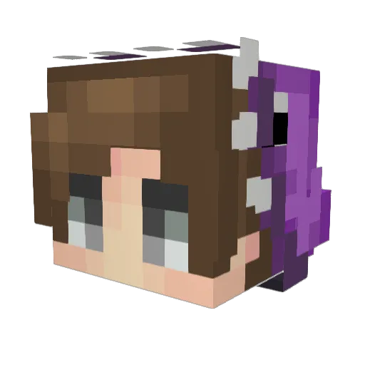 Spyke07 Minecraft avatar head, 3D render