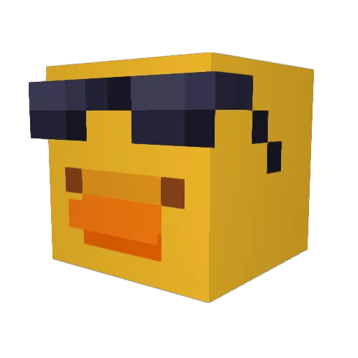 Spyke Minecraft avatar head, 3D render