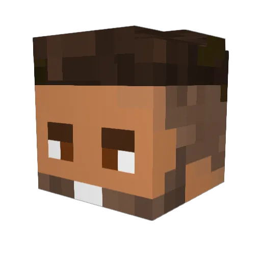 Spykker_ Minecraft avatar head, 3D render