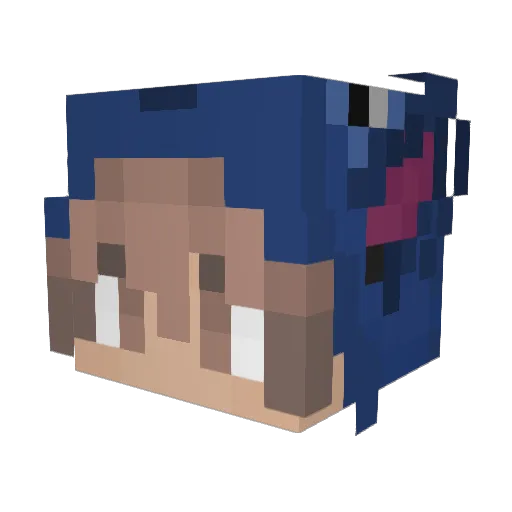 Spylands Minecraft avatar head, 3D render