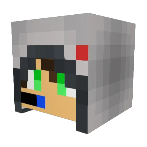 Spymaster001 Minecraft avatar head, 3D render