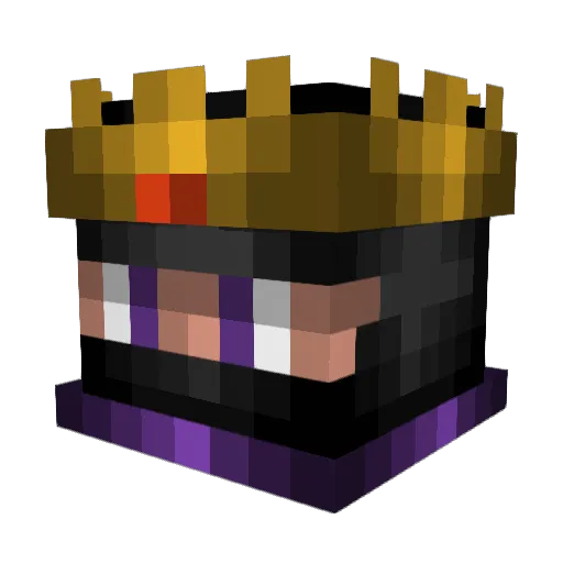Spyna Minecraft avatar head, 3D render