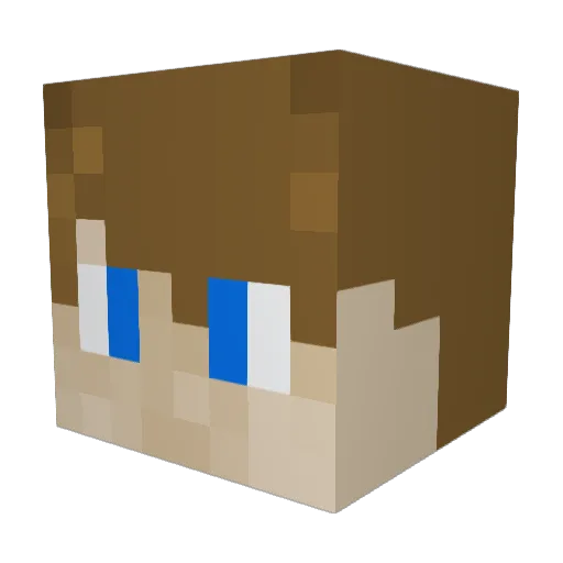 SpynnDizzy Minecraft avatar head, 3D render