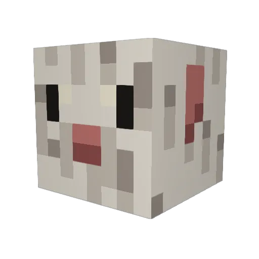 Spyrat_ Minecraft avatar head, 3D render