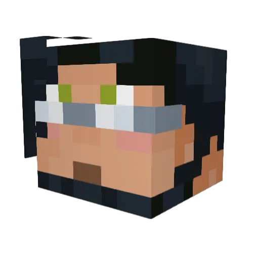Spyreth Minecraft avatar head, 3D render
