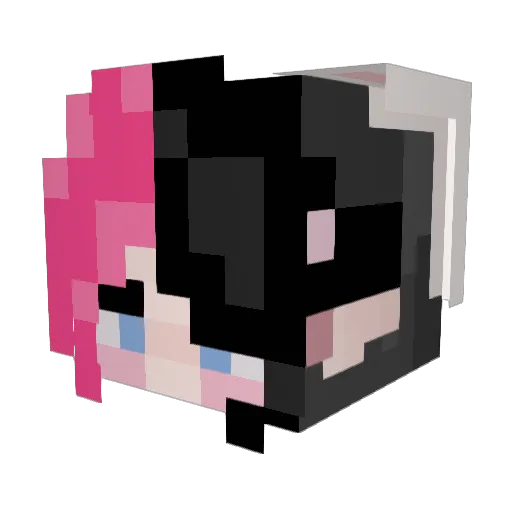 Spyrhos Minecraft avatar head, 3D render