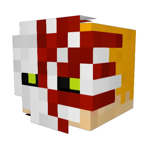 Spyro208 Minecraft avatar head, 3D render