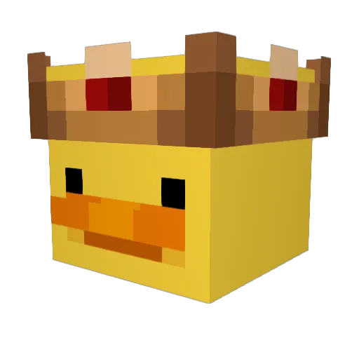 Spyro3 Minecraft avatar head, 3D render