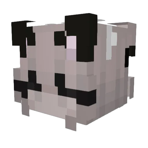 SpyroLola Minecraft avatar head, 3D render