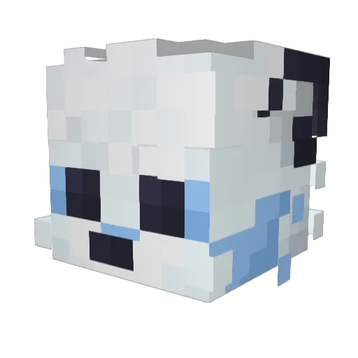 Spyro_01 Minecraft avatar head, 3D render