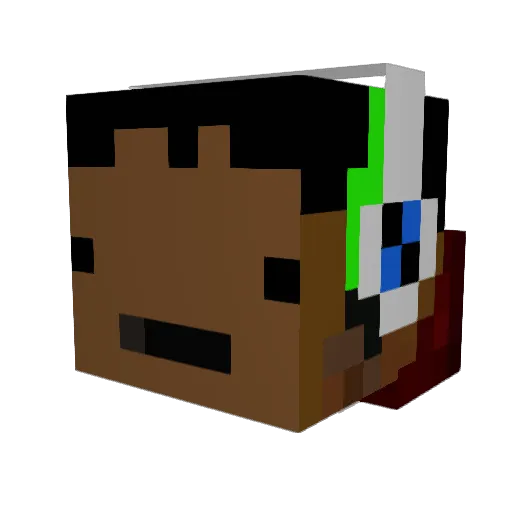 Spyron11 Minecraft avatar head, 3D render