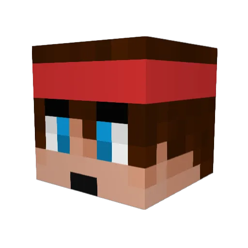 Spysea Minecraft avatar head, 3D render