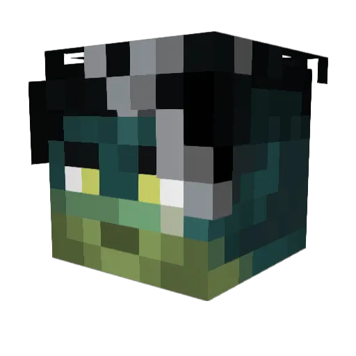 Spytrox Minecraft avatar head, 3D render
