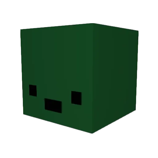 Spyxl Minecraft avatar head, 3D render