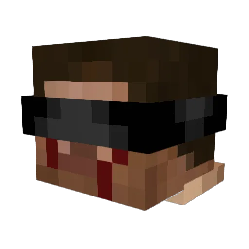 Spyydurr Minecraft avatar head, 3D render