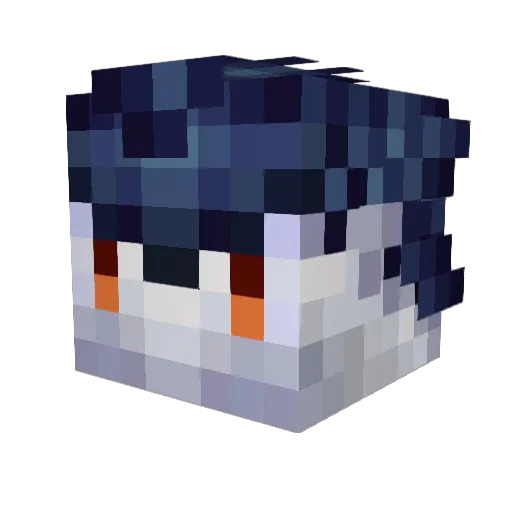 Spyyyy Minecraft avatar head, 3D render