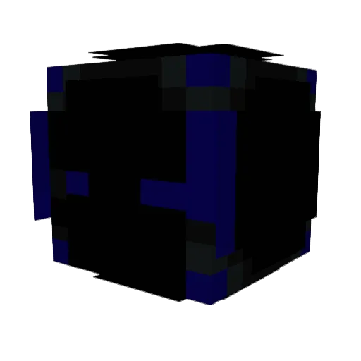 Sq1F Minecraft avatar head, 3D render