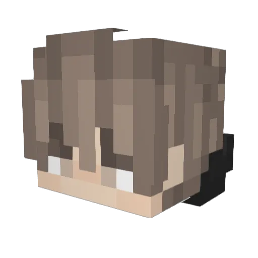 SqLucas Minecraft avatar head, 3D render