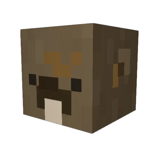 SqUash4x Minecraft avatar head, 3D render