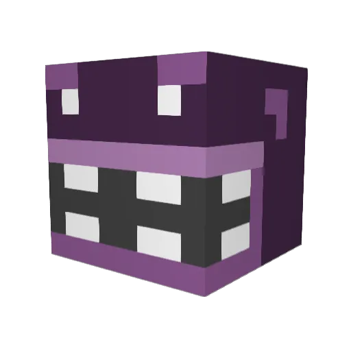 Sqawut Minecraft avatar head, 3D render