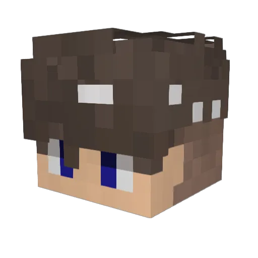 SqdKelvin Minecraft avatar head, 3D render