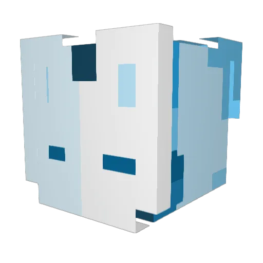Sqdbear Minecraft avatar head, 3D render