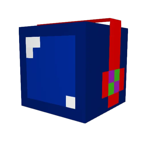 Sqdness Minecraft avatar head, 3D render