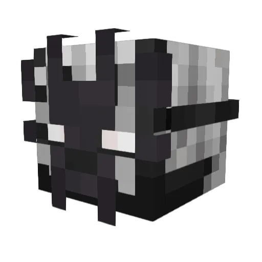 SqeakyFern Minecraft avatar head, 3D render
