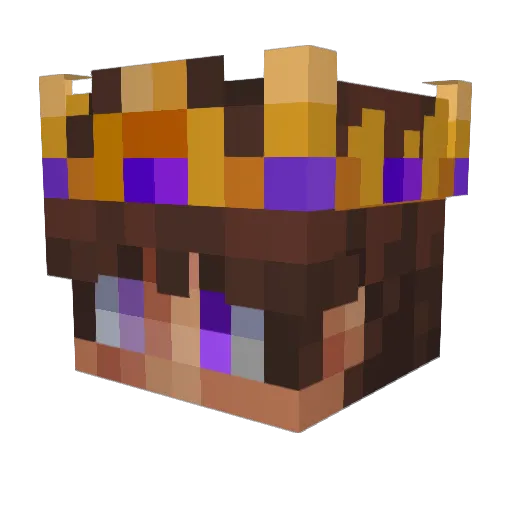 Sqjm0n_ Minecraft avatar head, 3D render
