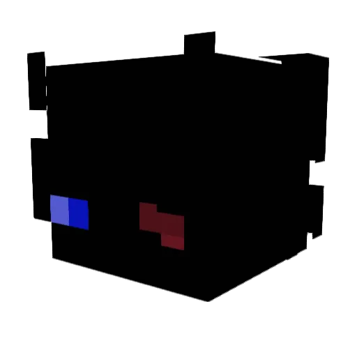 Sqne_ Minecraft avatar head, 3D render