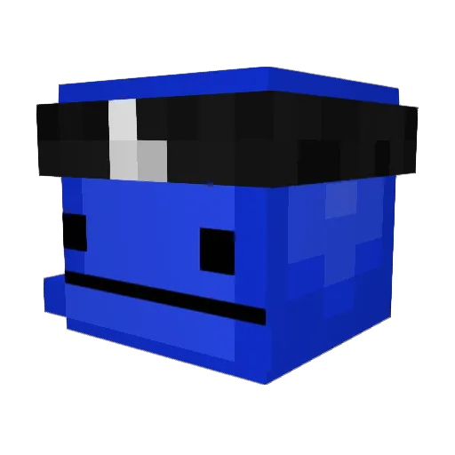 Sqnos Minecraft avatar head, 3D render
