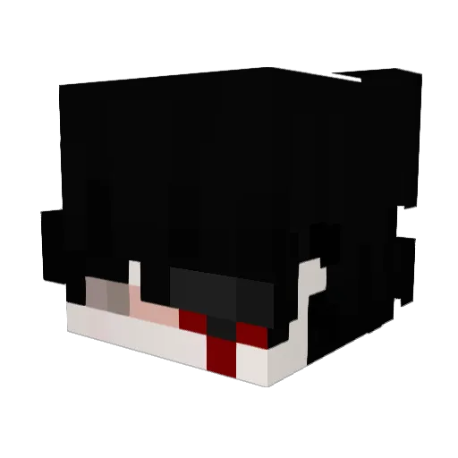 Sqntixgo Minecraft avatar head, 3D render