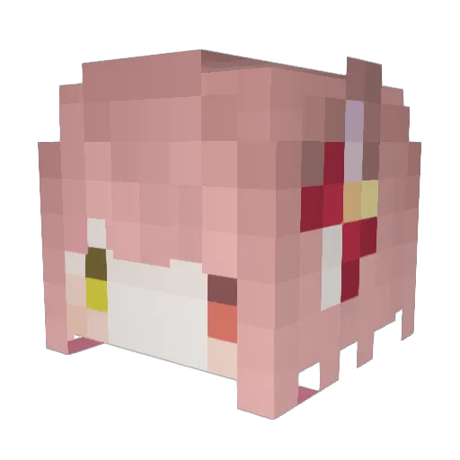 Sqrtiz_ Minecraft avatar head, 3D render