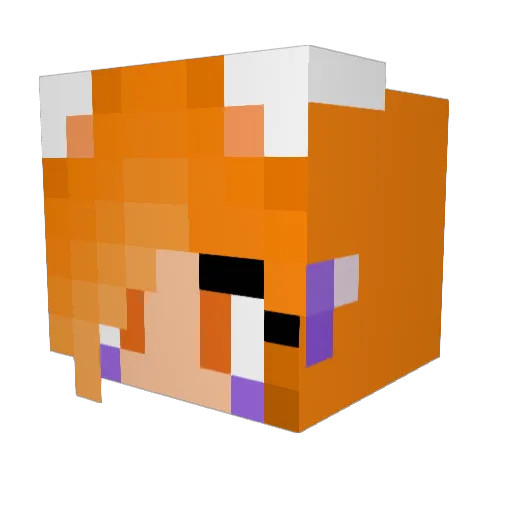 SqshyButtAvorie Minecraft avatar head, 3D render
