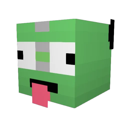 SquEdgy Minecraft avatar head, 3D render