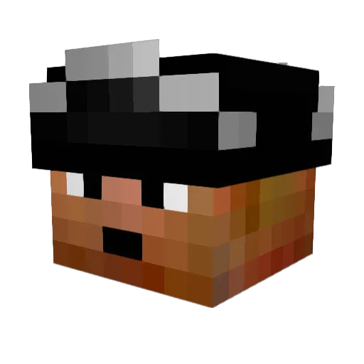 Squa1738 Minecraft avatar head, 3D render
